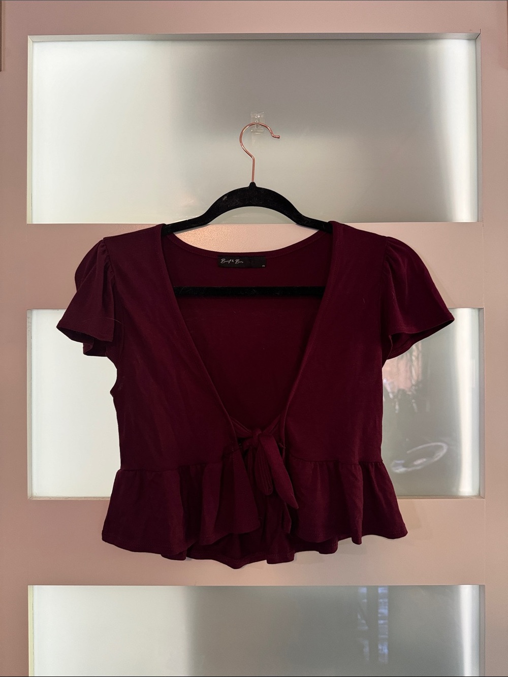Tie-Front Babydoll Top